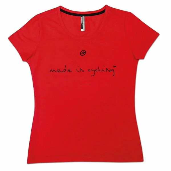 Assos T Shirt "Made In Cycling" SS Lady National Red 3 Assos T Shirt "Made In Cycling" SS Lady National Red