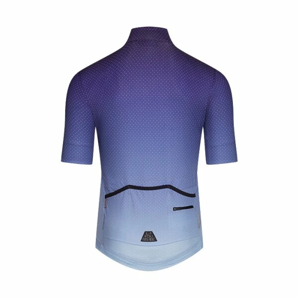 Café Du Cycliste Fleurette Shaded Kurzarmtrikot Purple - Blue 4 Café Du Cycliste Fleurette Shaded Kurzarmtrikot Purple - Blue – Bild 2