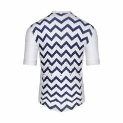 Café Du Cycliste Micheline Zig Zag Navy Kurzarmtrikot -Günstiges Kleidung Geschäft cafe du cycliste micheline zig zag navy kurzarmtrikot2