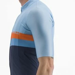 Castelli A BLOCCO Jersey Kurzarmtrikot BABY BLUE/SCARLET LAVA-NIAGARA -Günstiges Kleidung Geschäft castelli a blocco jersey kurzarmtrikot baby blue scarlet lava niagara 63
