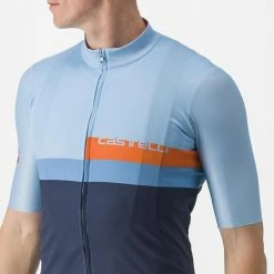 Castelli A BLOCCO Jersey Kurzarmtrikot BABY BLUE/SCARLET LAVA-NIAGARA -Günstiges Kleidung Geschäft castelli a blocco jersey kurzarmtrikot baby blue scarlet lava niagara 64
