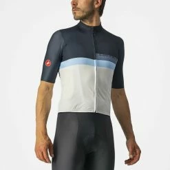 Castelli A BLOCCO Jersey Kurzarmtrikot Savile Blue/China Blue-Azzurro