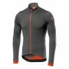Castelli Fondo FZ Langarmtrikot -Günstiges Kleidung Geschäft castelli fondo fz langarmtrikot dunkelgrau orange