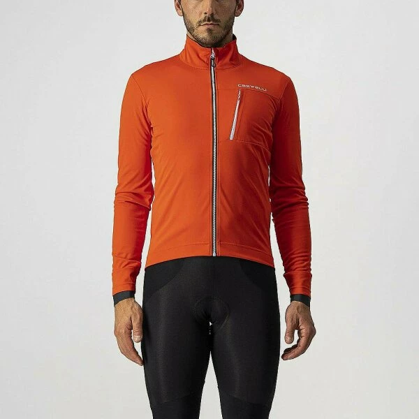 Castelli Go Jacket Jacket - Fiery Red - Silver Grey 3 Castelli Go Jacket Jacket - Fiery Red - Silver Grey