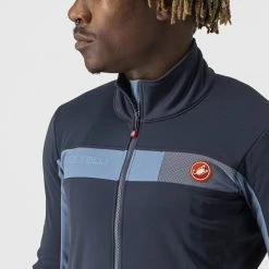 Castelli Mortirolo 6S Jacket SAVILE BLUE/STEEL BLUE-SILVER 10 Castelli Mortirolo 6S Jacket SAVILE BLUE/STEEL BLUE-SILVER -Günstiges Kleidung Geschäft castelli mortirolo 6s jacket savile blue steel blue silver 53
