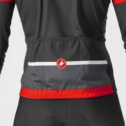 Castelli Passista Long Sleeve Jersey Light Black/Dark Grey Red -Günstiges Kleidung Geschäft castelli passista long sleeve jersey light black dark grey red 53