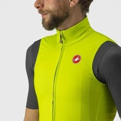 Castelli Pro Thermal Mid Vest Electric Lime -Günstiges Kleidung Geschäft castelli pro thermal mid vest electric lime 34