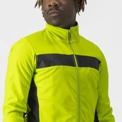 Castelli Raddoppia 3 Jacke Electric Lime / Black Reflex -Günstiges Kleidung Geschäft castelli raddoppia 3 jacke electric lime black reflex 33