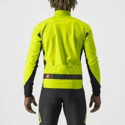 Castelli Raddoppia 3 Jacke Electric Lime / Black Reflex -Günstiges Kleidung Geschäft castelli raddoppia 3 jacke electric lime black reflex 34
