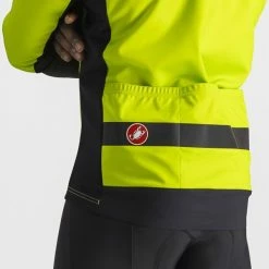 Castelli Raddoppia 3 Jacke Electric Lime / Black Reflex -Günstiges Kleidung Geschäft castelli raddoppia 3 jacke electric lime black reflex 35