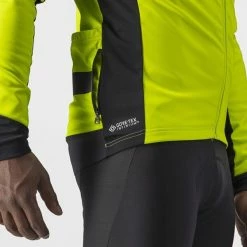 Castelli Raddoppia 3 Jacke Electric Lime / Black Reflex -Günstiges Kleidung Geschäft castelli raddoppia 3 jacke electric lime black reflex 36