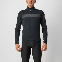 Castelli Raddoppia 3 Jacke Light Black/Black Reflex