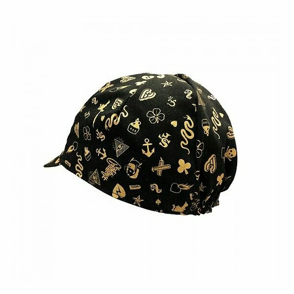 Cinelli SUPER DELUXE Mütze Black/gold One Size 5 Cinelli SUPER DELUXE Mütze Black/gold One Size – Bild 3